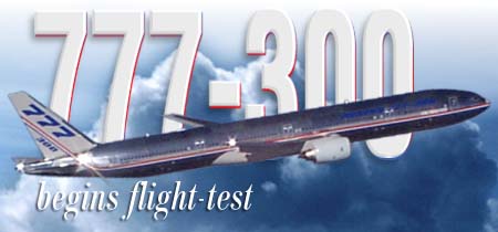 777-300 begins flight test
